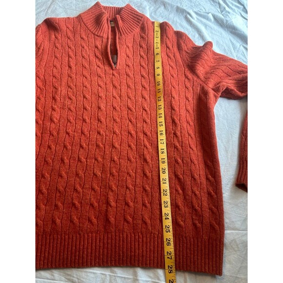 J. Crew Mens Quarter Zip Wool Sweater Size L - Picture 6 of 6